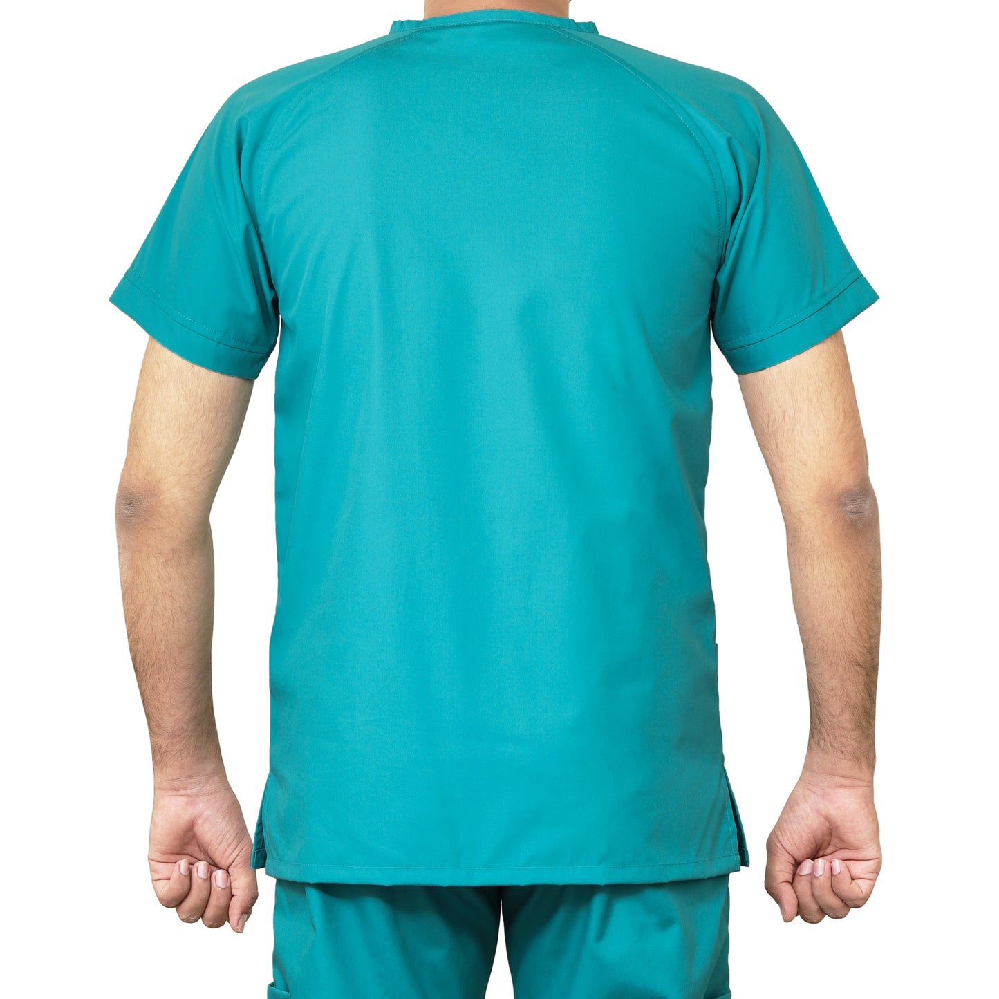 Custom Men's Ocean Green Medical Scrub Uniform TUNIC TROUSER