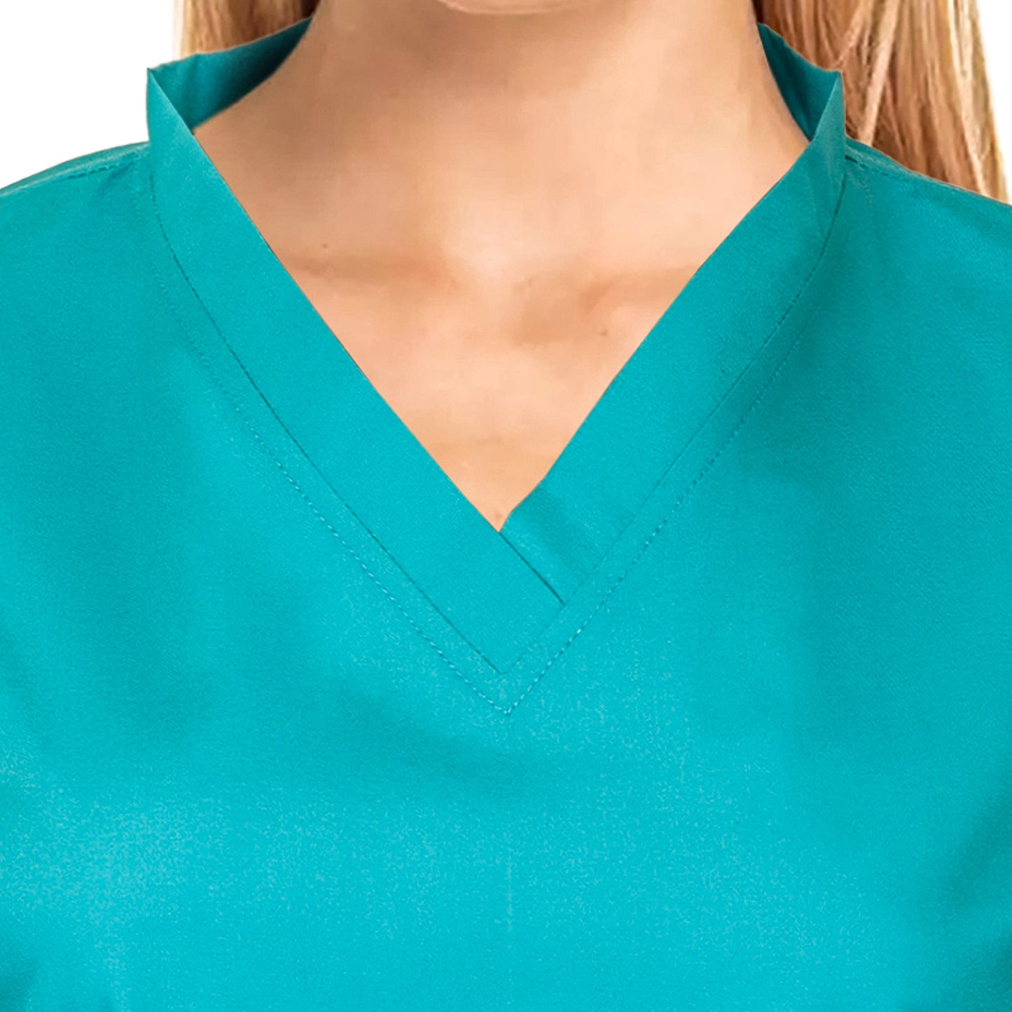 Custom Ladies Ocean Green Medical Scrub Uniform TUNIC TROUSER