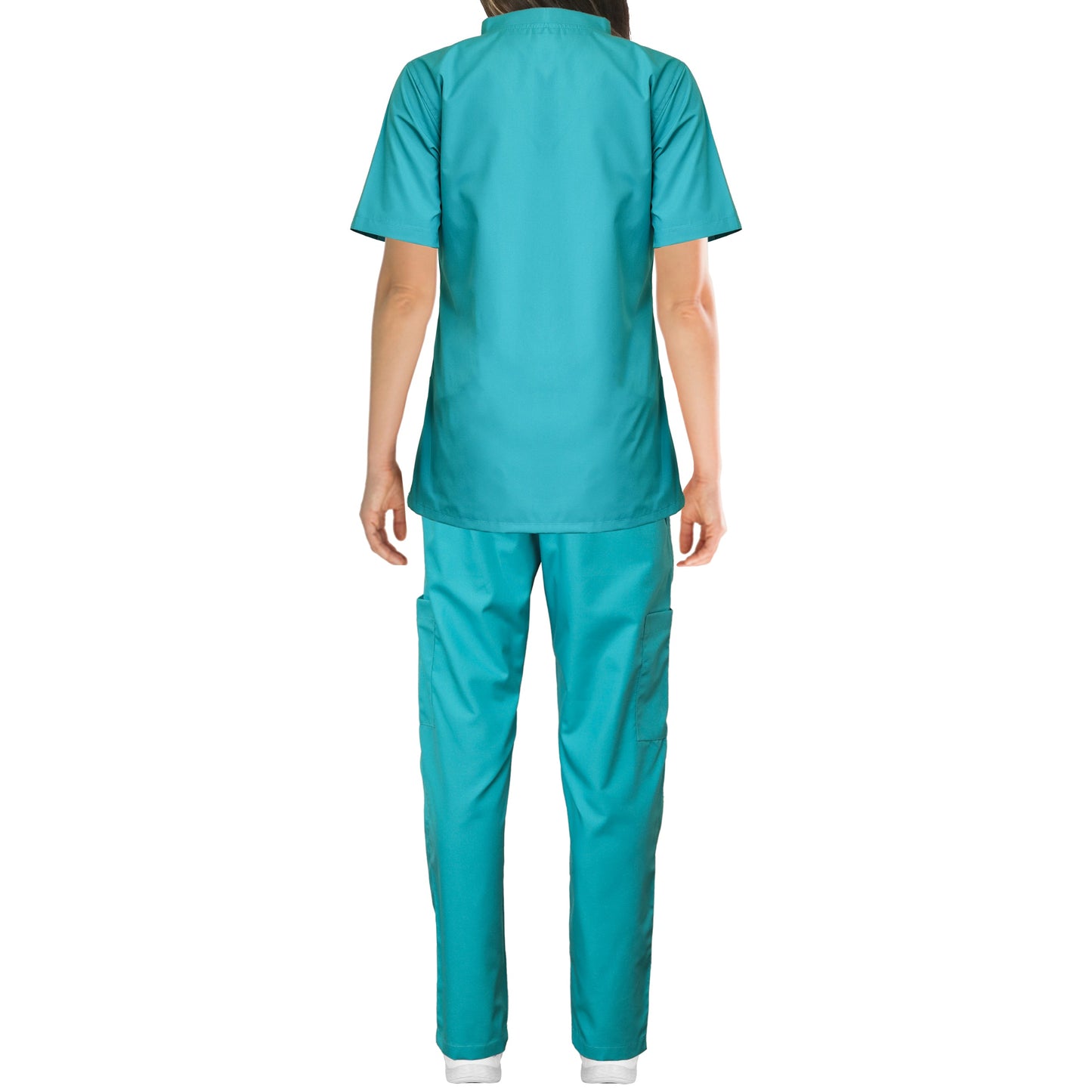 Custom Ladies Ocean Green Medical Scrub Uniform TUNIC TROUSER