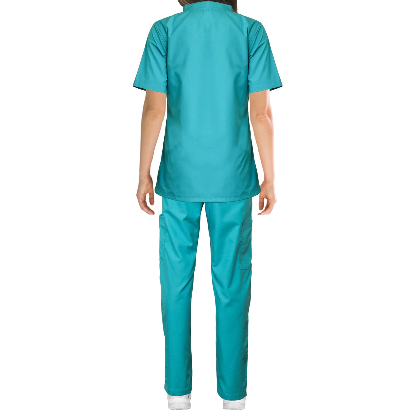 Custom Ladies Ocean Green Medical Scrub Uniform TUNIC TROUSER