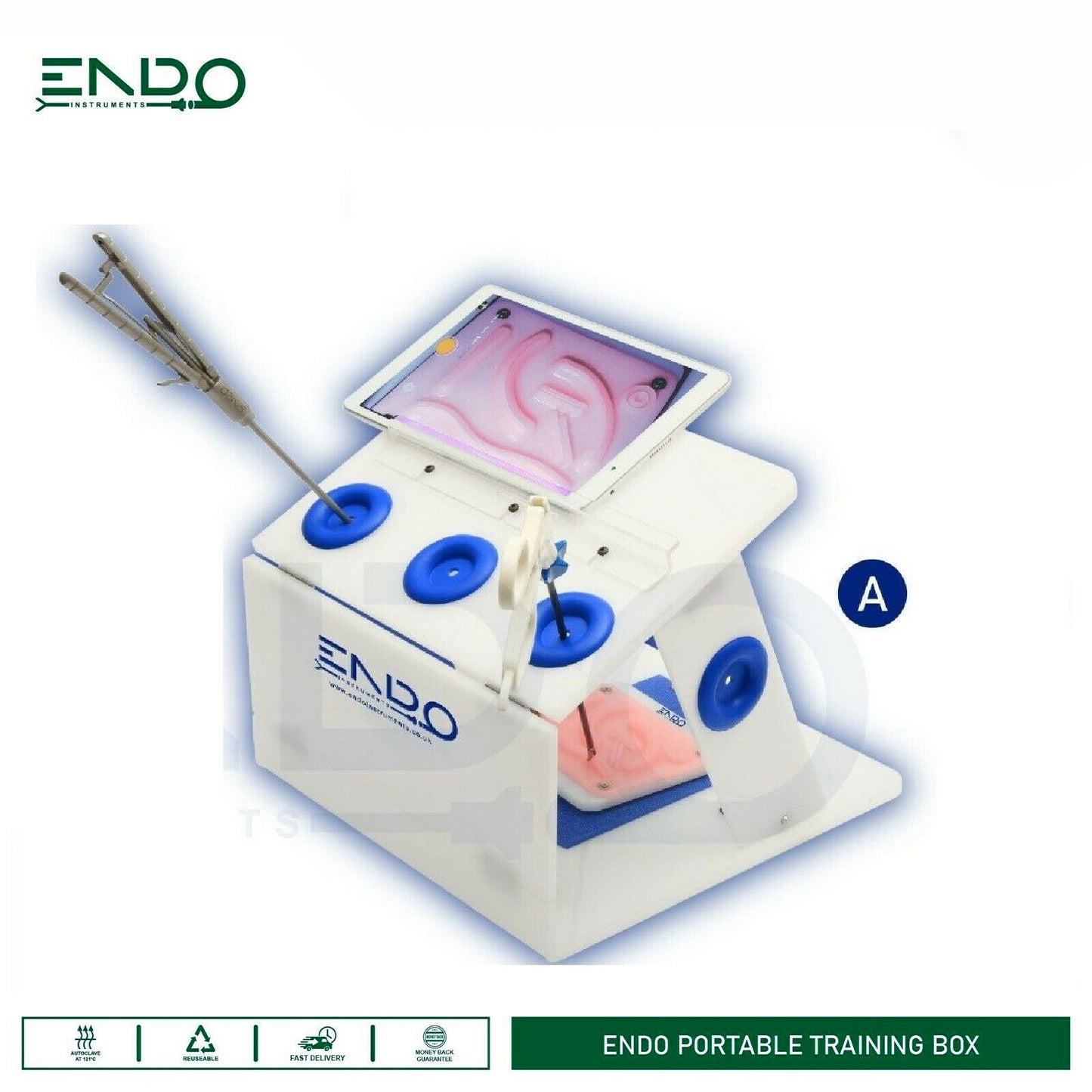 ENDO® Laparoscopy Trainer Simulator Laparoscopic Training Practice Exercises Box