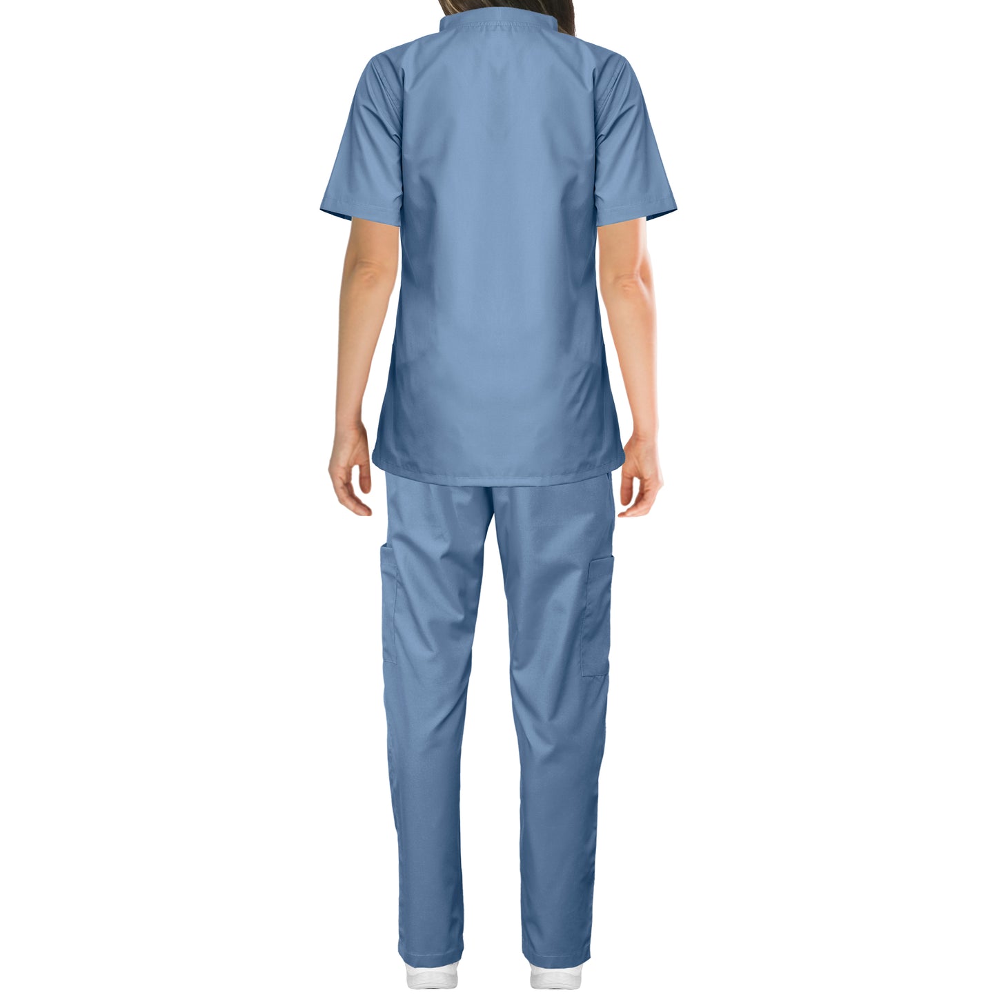 Ladies Sky Blue Medical Scrub Uniform TUNIC TROUSER